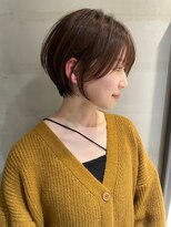 イメチェンショート大人美人ショートグレージュハイライト