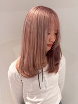 ベレーザ 渋谷(BELEZA)&nbsp;13649ブリーチ＆ダブルカラー韓国レイヤーミルクティーベージュ