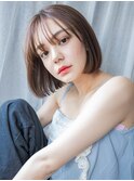 大人ボブ#暗めカラーデザインカラーグランマッシュ