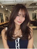 髪質改善カラー/レイヤーカット/透明感/ブラウン