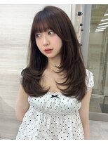 ザ パス 大名店(the path)&nbsp;ミディアムレイヤー/ベージュカラー/顔まわりレイヤー