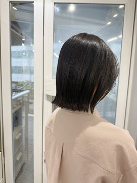 シー 北千住(sii.) 外ハネボブ/ぱつっとボブ/暗髪透明感カラー/縮毛矯正/北千住