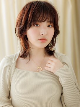 モッズヘア 越谷(mod's hair) 小顔ウルフパーマくびれミディアムレイヤーA3越谷20代30代40代