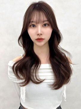 エジョン 三鷹店(Aejon) 三鷹吉祥寺ミディアムレイヤーバーガンディネイビーモーブ