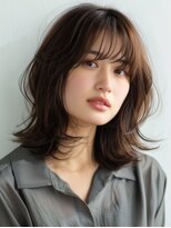 アース 天満橋店(HAIR & MAKE EARTH) 夏カラー◎地毛風暗めグレージュ×くびれレイヤー×韓国風