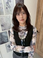 エトワ 中央店(etoi)&nbsp;大分ハッシュカット胸上鎖骨下ミディアムレイヤースタイルかるめ