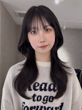 エトワ 中央店(etoi) 大分韓国かき上げレイヤーカット大人レイヤー顔まわりレイヤー