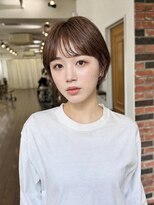 エムクランメイクス 原宿 表参道(m.clan MAKE'S)&nbsp;原宿/大人可愛い丸みショートボブ×薄め前髪/明治神宮前