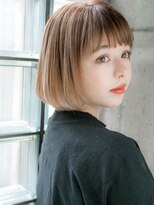 リリアン 表参道(relian)&nbsp;ハイトーンボブ　ミルクティーベージュ