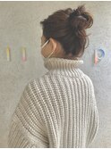 ルーズお団子ヘア