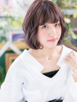 カバーヘア ブリス 上尾西口店(COVER HAIR bliss)&nbsp;★グレージュxニュアンスウェーブ小顔ボブルフ20代30代40代★7