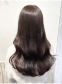 アディクシーカラーアッシュブラウンで仕上げた透明感カラー
