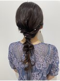 miura★  パーティー、結婚式編みおろしパーティーヘアセット