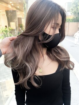 ジルブラン(JIL BLAN) ハイライトバレイヤージュダブルカラー20代30代40代グレージュ