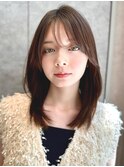 小顔に見えるカット/前髪/髪質改善黒髪[銀座]