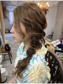 浴衣に人気のあみ下ろし