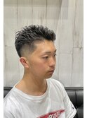ナチュラルフェード×アイロンリバースビジネスパーマ
