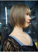 【GEEKS渋谷】ハイトーングレージュ/レイヤーボブ/冬カラー/小顔
