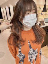 ステア ケース(stair case)&nbsp;大人インナーハイライトカラーオレンジくびれレイヤーカット