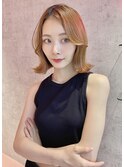 韓国風レイヤーボブ髪質改善縮毛矯正メルティカラー前髪仙台ボブ