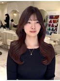 韓国風/顔周りカット/小顔カット/シアカラー/艶髪/髪質改善