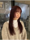 【藤沢レイヤー/藤沢顔周りカット/藤沢ブリーチ無しダブルカラー