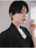 ▽ハンサムショート ミニウルフブリーチなし前髪ミディアム新宿