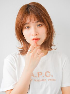 ニューヨークニューヨークマザーズ(NYNY Mothers) くびれボブ/外ハネ/レイヤーカット/イエローブラウン
