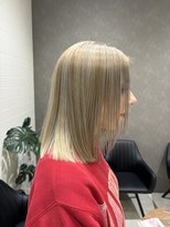 リルウ 阿倍野キューズモール(LILOU)&nbsp;切りっぱなし髪質改善ストレート