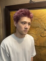 ボリューム(VOLUME)  メンズ/ブリーチカラー/ビビッドピンク/原宿/個性派/20代人気