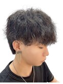 夏メンズ波巻きパーマ