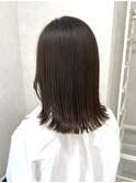 切りっぱなしセミロング
