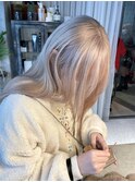 ホワイトベージュ　ケアブリーチ　リタッチ　学割