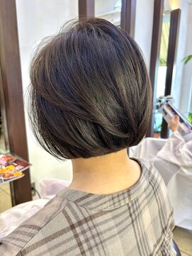 ヘアアーク(HAIR arc) 丸みボブ#くびれ#前下がり#津田沼美容室#内巻き#髪質改善