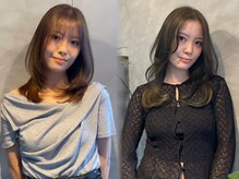 顔周りレイヤー×艶カラーで大人の垢抜けへ♪ボブウルフレイヤー