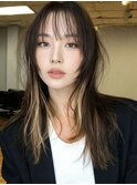 新宿/新宿駅/縮毛矯正/前髪カット/レイヤーカット/韓国