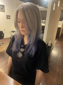 エーダブリューヘアー 三軒茶屋(aW hair) コットンキャンディカラー