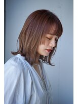 エインアンリー 明治神宮前(AIN.ANLY.)&nbsp;ミディアムパーマ、ミディアムゆるめパーマ、毛先パーマ