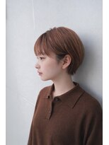 メモリーズ 水天宮前店(Memories)&nbsp;くびれショート耳かけ似合わせカットベージュカラー30代