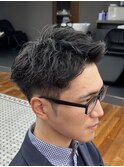 MEN’S/サーフカール/刈り上げセンターパート/表参道駅/青山 