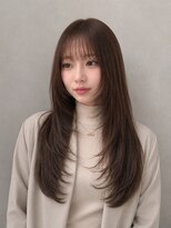 サムシング(Something.)&nbsp;ハイレイヤーカット/ベージュカラー/髪質改善トリートメント