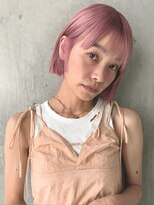 バロンフェム(baLon.fem)&nbsp;【Stylist 本田愛】プツッとボブ／ピンクベージュ