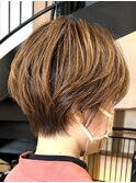 似合わせカット20代30代40代50代切りっぱなしボブ丸みショート