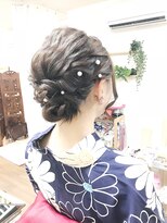 ロカット サロン(Roquat Salon)&nbsp;なみなみ浴衣アレンジ【ブライダルヘアメイク　立川/立川南/袴】