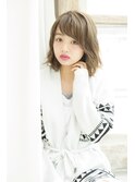 【salon de merci 青葉台】ベージュカラー くせ毛風ふわミディ☆