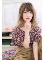ミック ヘアアンドメイク アップ 駒込店(miq Hair&Make up) グラデーションカラーで★外国人風抜け感セミディ