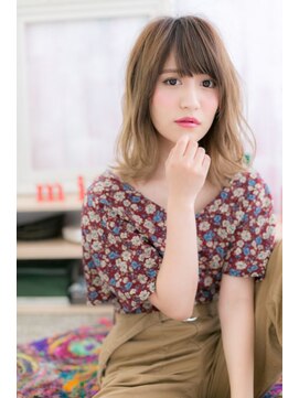 ミック ヘアアンドメイク アップ 駒込店(miq Hair&Make up) グラデーションカラーで★外国人風抜け感セミディ