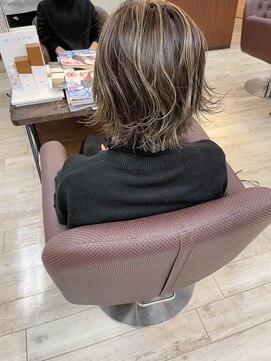 ヘアー アトリエ アンジー(Hair Atelier Angee) コントラストハイライトカラー