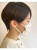 ショートマッシュ×暗髪アッシュ