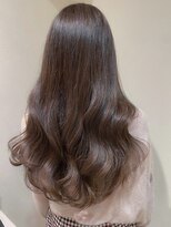 Chika 大人韓国色っぽいワンホンヘア×ラベンダーグレージュ